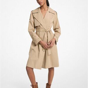 Michael Kors Belted Trench Coat in Khaki Size XL